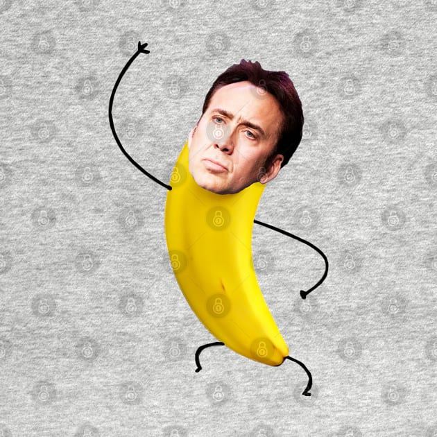 Nicolas cage in a banana by YaiVargas